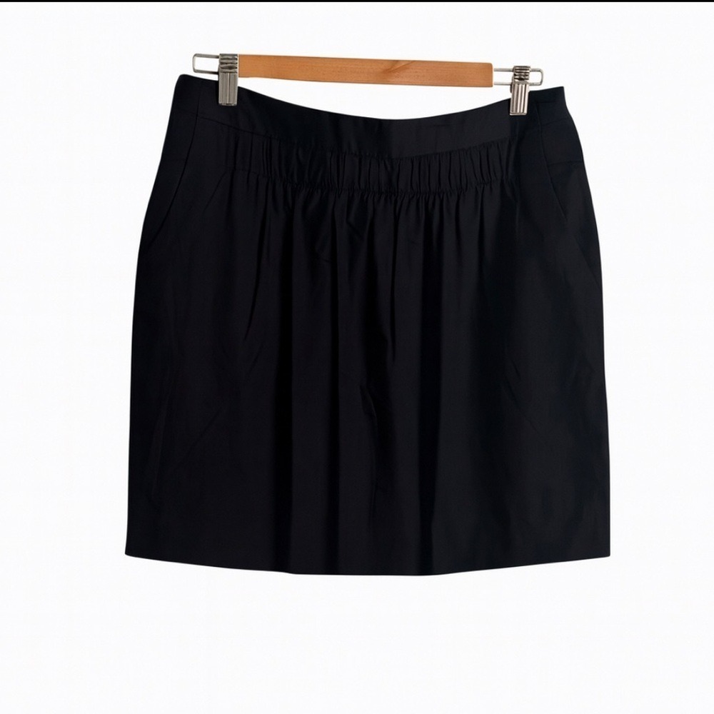 NWT Banana Republic Black Skirt 12P Stretch Petite Pockets Career MSRP $60